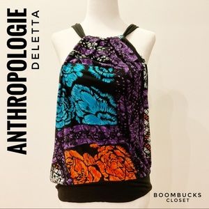 Anthropologie Deletta Halter Top